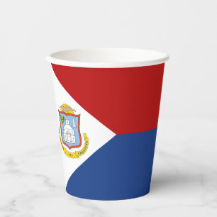 Vlag van Sint Maarten Papieren Bekers