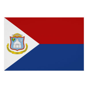 Vlag van Sint Maarten Perfect Poster