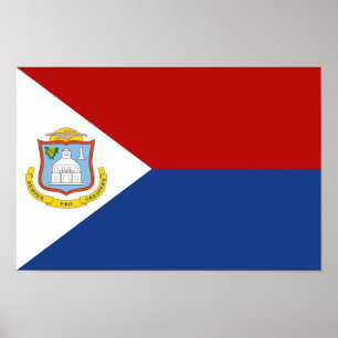 Vlag van Sint-Maarten Poster