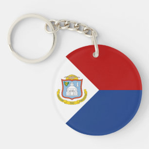 Vlag van Sint-Maarten Sleutelhanger