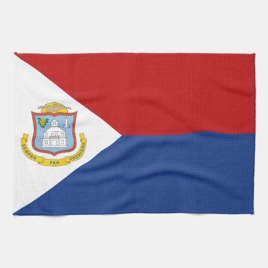 Vlag van Sint-Maarten Theedoek (Horizontaal)