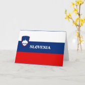 Vlag van Slovenië Kaart (Gele Bloem)