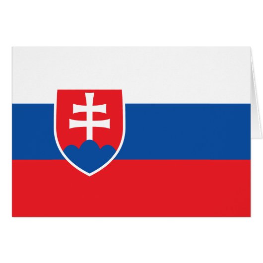 Vlag van Slowakije (Voorkant Horizontaal)