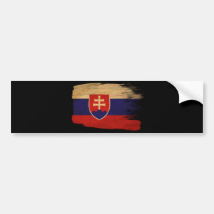 Vlag van Slowakije Bumpersticker