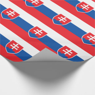 Vlag van Slowakije Cadeaupapier