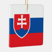 Vlag van Slowakije Keramisch Ornament (Rechts)