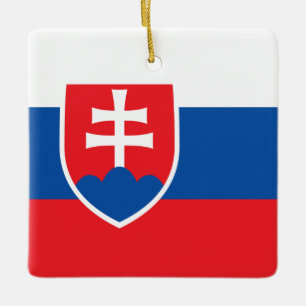 Vlag van Slowakije Keramisch Ornament