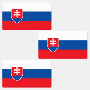 Vlag van Slowakije Labels