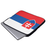 Vlag van Slowakije Laptop Sleeve (Voorkant onderkant)