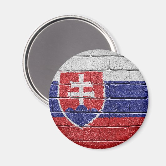 Vlag van Slowakije Magneet (Voorkant / Achterkant)