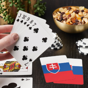 Vlag van Slowakije Pokerkaarten