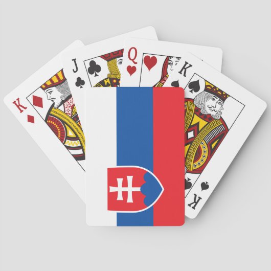 Vlag van Slowakije Pokerkaarten (Achterkant)