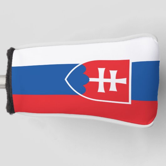 Vlag van Slowakije (verticale variant) Golfheadcover (Voorkant)