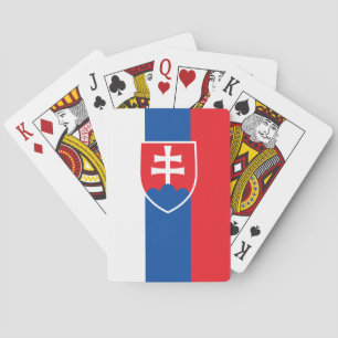 vlag van Slowakije (verticale variant) Pokerkaarten