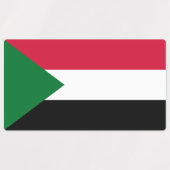Vlag van Soedan Labels (Design 1)