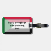 Vlag van Soedan Persoonlijke Easy ID Bagagelabel (Achterkant horizontaal)