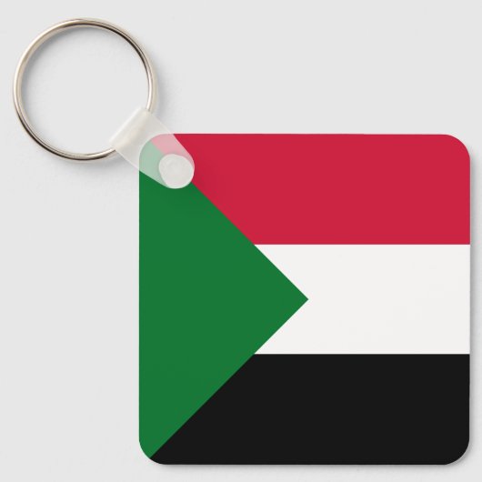 Vlag van Soedan Sleutelhanger (Voorkant)