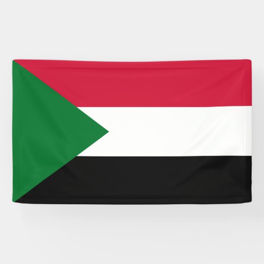 Vlag van Soedan Spandoek (Horizontaal)