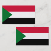 Vlag van Soedanese Visitekaartjes (Voorkant / Achterkant)