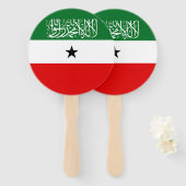 Vlag van Somaliland Handwaaier (Voorkant en achterkant)