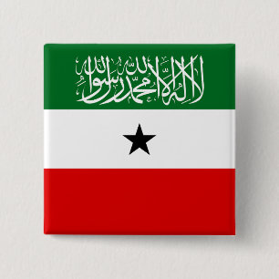 Vlag van Somaliland Vierkante Button 5,1 Cm