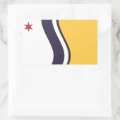Vlag van South Bend, Indiana Rechthoekige Sticker (Tas)