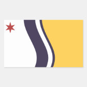 Vlag van South Bend, Indiana Rechthoekige Sticker (Voorkant)