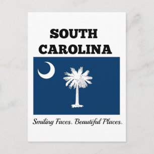 Vlag van South Carolina Briefkaart