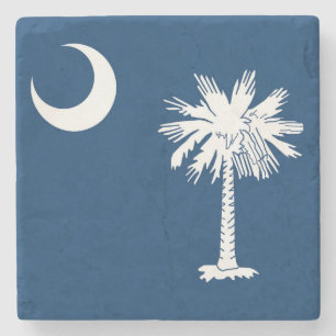 Vlag van South Carolina Marble Onderzetter