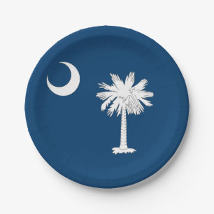 vlag van South Carolina Papieren Bordje