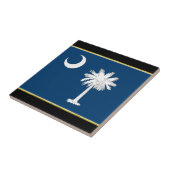 vlag van South Carolina Tegeltje (Zijkant)