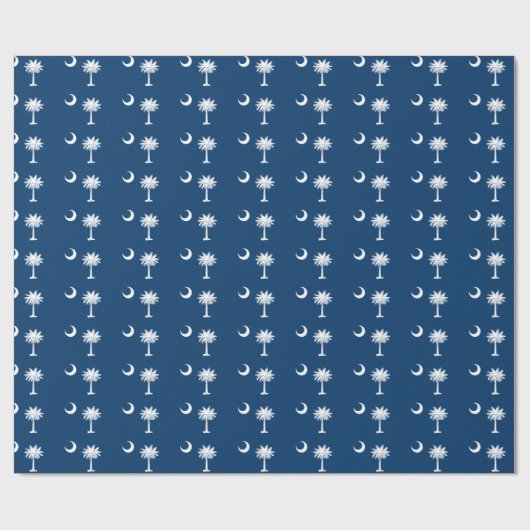 Vlag van South Carolina Tiled Pattern Cadeaupapier (Vlak)