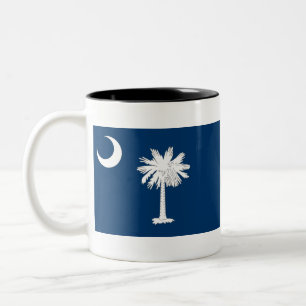 Vlag van South Carolina Tweekleurige Koffiemok