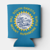 Vlag van South Dakota Blikjeskoeler (Achterkant)