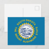 Vlag van South Dakota Briefkaart (Voorkant / Achterkant)
