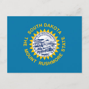 Vlag van South Dakota Briefkaart