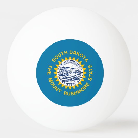 Vlag van South Dakota Pingpongballen (Voorkant)