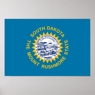 Vlag van South Dakota Poster