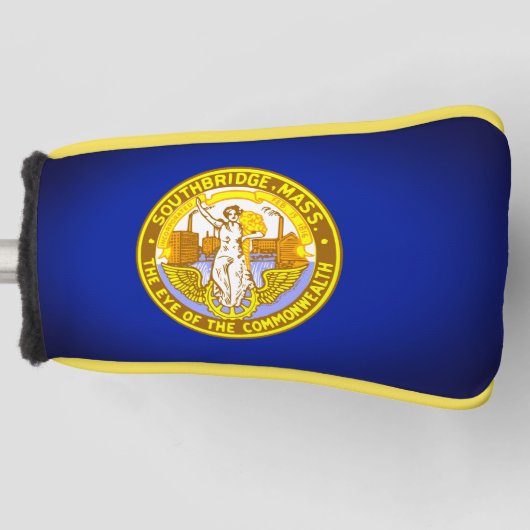 Vlag van Southbridge, Massachusetts Golfheadcover (Voorkant)