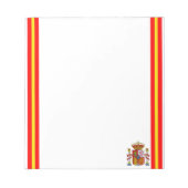 vlag van Spaanse strepen Notitieblok (Voorkant)