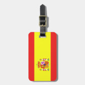 vlag van Spanje Bagagelabel (Voorkant verticaal)