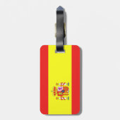 vlag van Spanje Bagagelabel (Achterkant verticaal)