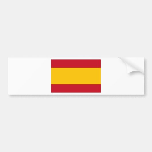 Vlag van Spanje, Bandera de España, Bandera Españo Bumpersticker (Voorkant)