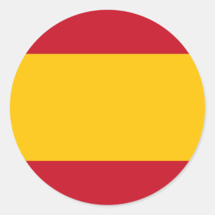 Vlag van Spanje, Bandera de España, Bandera Españo Ronde Sticker