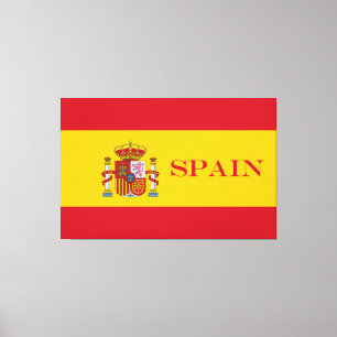 Vlag van Spanje - Bandera de Espana Canvas Afdruk