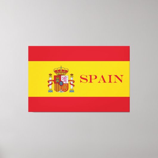 vlag van Spanje - Bandera de Espana Canvas Afdruk (Voorkant)