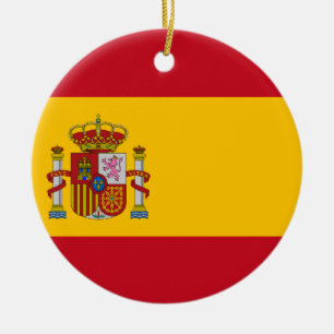 Vlag van Spanje - Bandera de España - Spaanse vla Keramisch Ornament