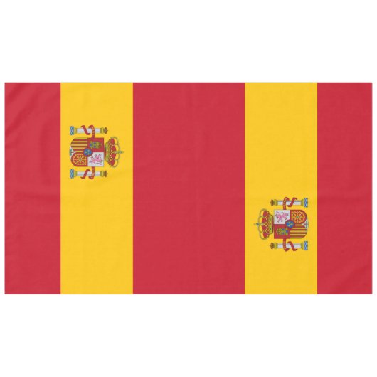 vlag van Spanje - Bandera de Espana Tafelkleed (Voorkant (Horizontaal))