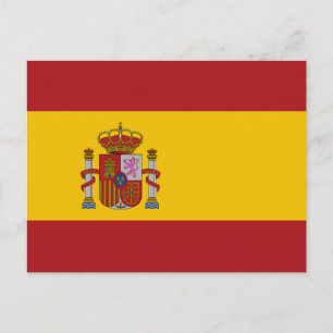 Vlag van Spanje Briefkaart