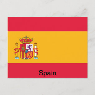 Vlag van Spanje Briefkaart